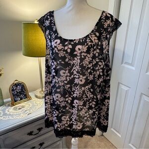 Catherines sheer sexy nightie floral and Lacey size 22/24